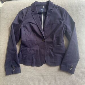 Gap Navy Fitted Blazer